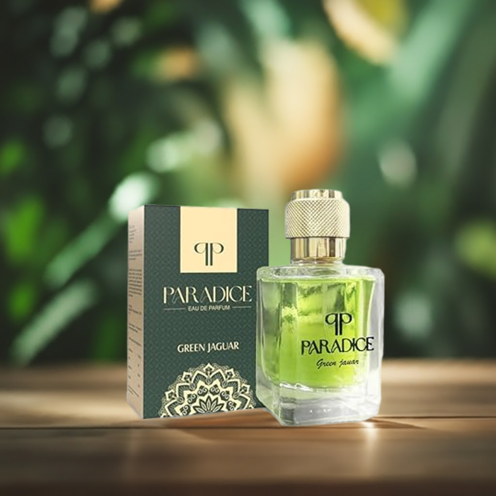 Paradice Perfume Green Jaguar – 50ml Eau De Parfum | Premium Long-Lasting Fresh & Spicy Fragrance for Men